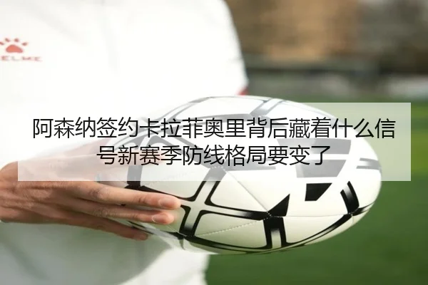 阿森纳签约卡拉菲奥里背后藏着什么信号新赛季防线格局要变了 | yingjia